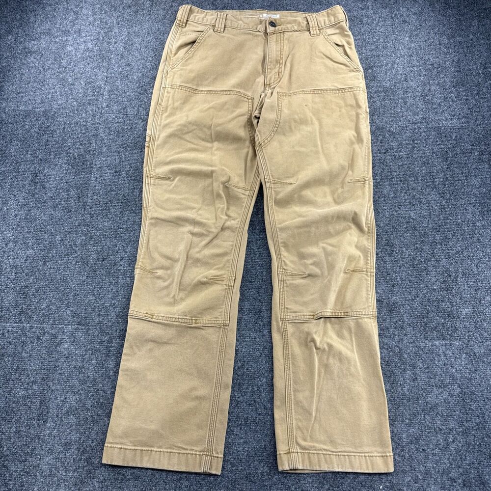 Carhartt Rugged Flex Double Knee Work Pants Mens 31x30 Hickory BN2802-M